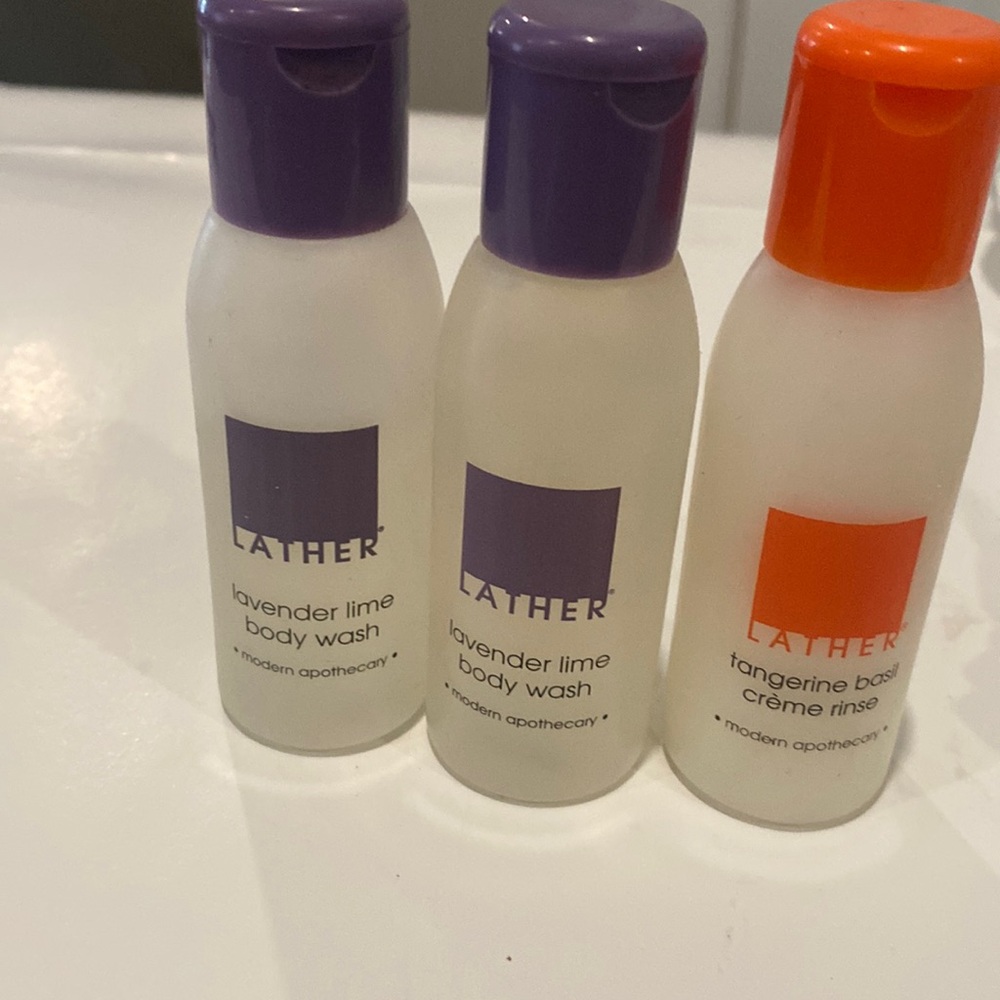 LATHER MODERN APOTHECARY 3PC. LOT
